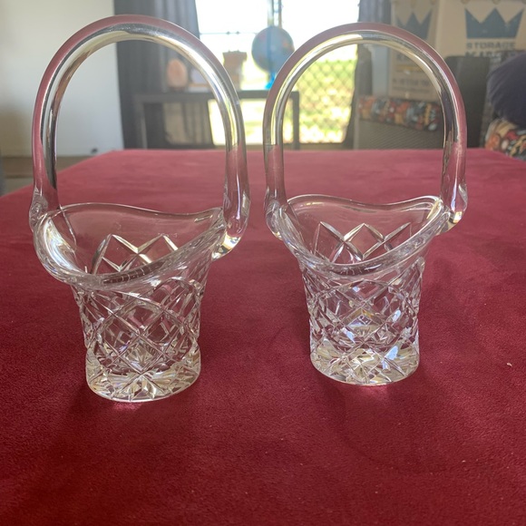 Vintage Crystal baskets - Picture 2 of 4